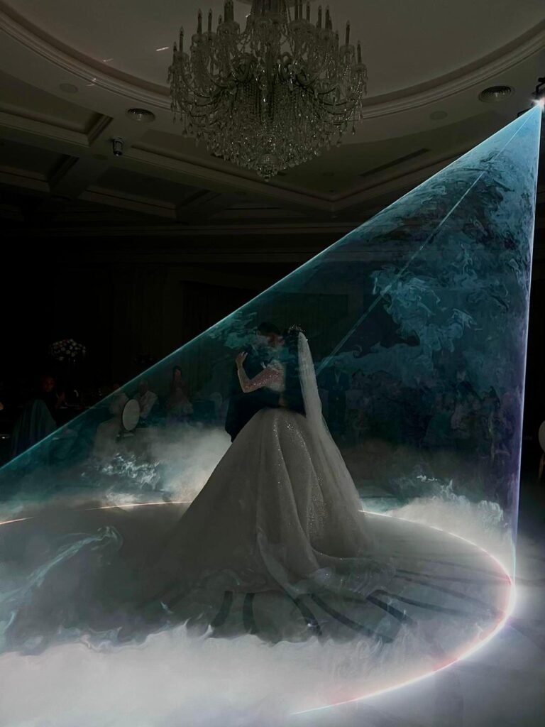 First dance laser light